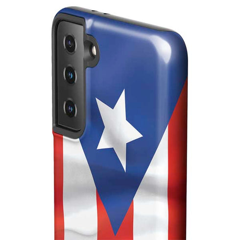Puerto Rico Flag Galaxy S21 Plus 5G Pro Case